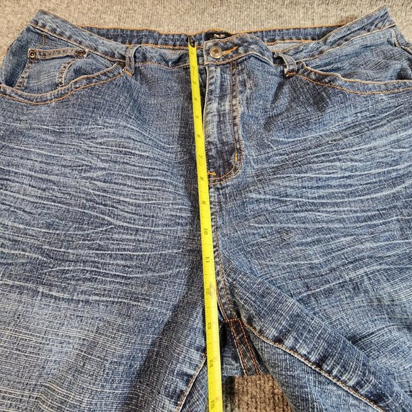 Baileys Pointe Jeans Womens Size 22 W Capris Cropped Cotton Blend High Rise - Picture 8 of 8